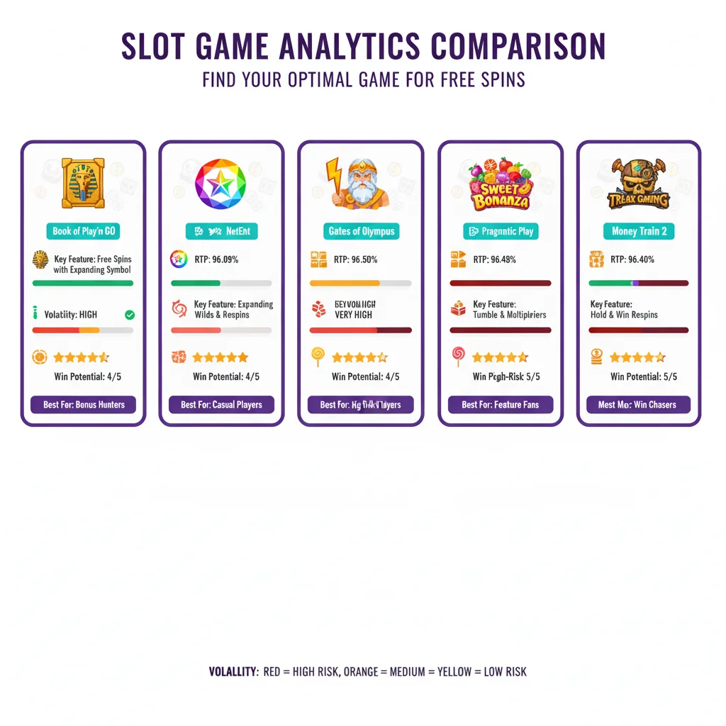 Best free spins slots analytics: Book of Dead 96.21% RTP high volatility Play'n GO, Starburst 96.09% low volatility NetEnt, Gates Olympus 96.50% Pragmatic Play Sweet Bonanza Money Train ratings